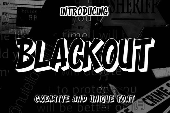 Blackout Font - Featured Image