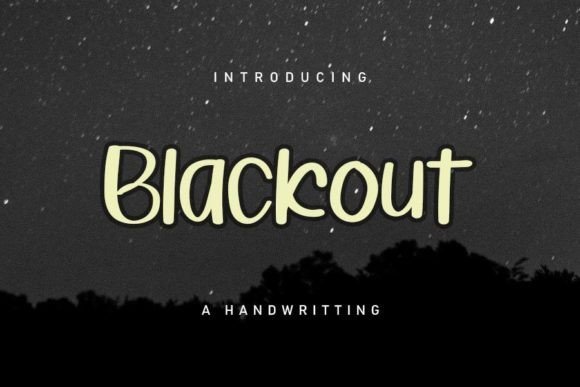Blackout Font - Featured Image