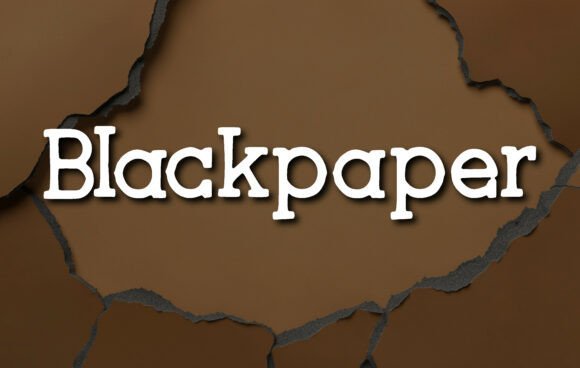 Blackpaper Font - Featured Image