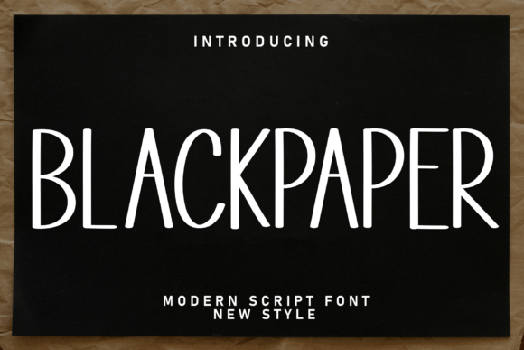 Blackpaper Font - Featured Image