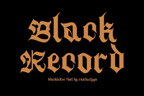Blackrecord Font - Featured Image