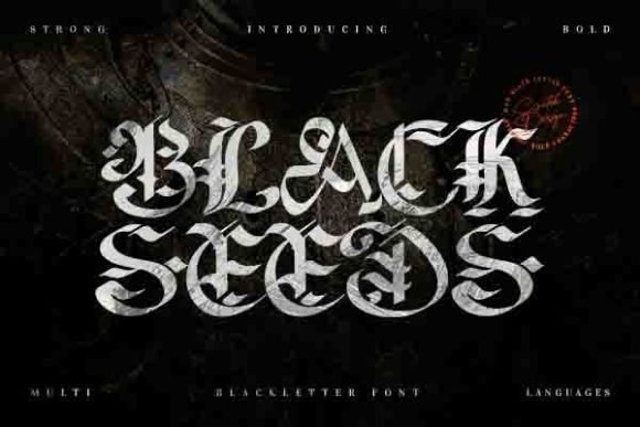 Blackseeds Font - Featured Image