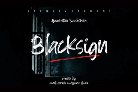 Blacksign Font - Featured Image