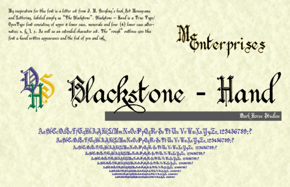 Blackstone Hand Font - Featured Image