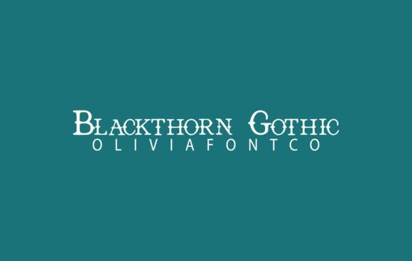 Blackthorn Gothic Font - Featured Image
