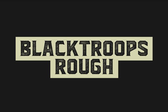 Blacktroops Rough Font - Featured Image
