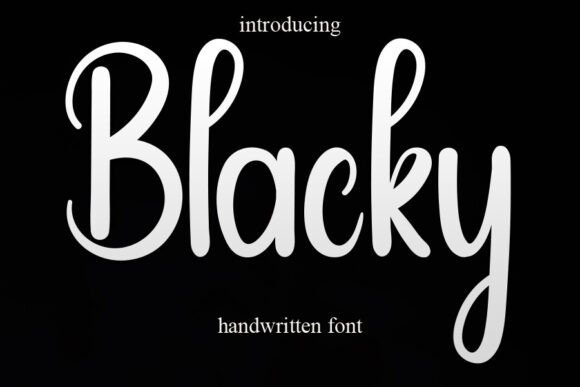 Blacky Font - Featured Image