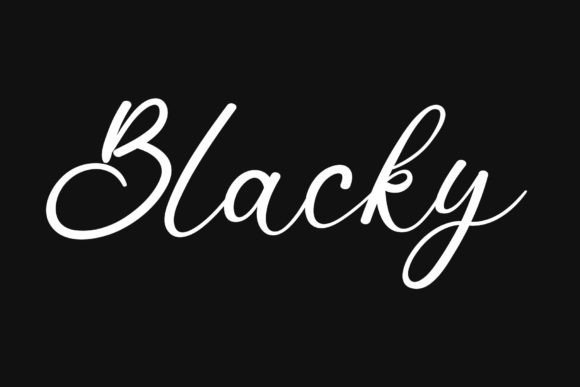 Blacky Font - Featured Image