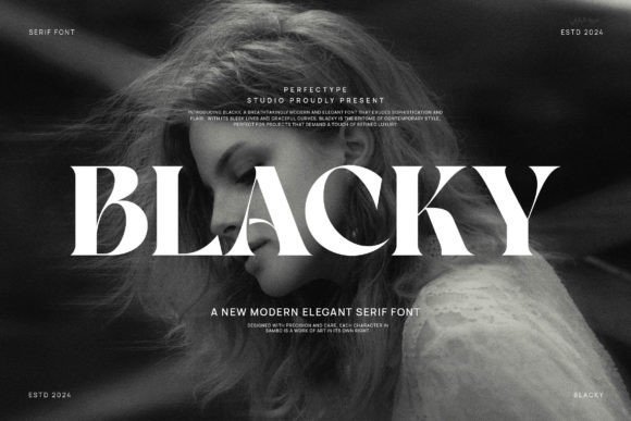 Blacky Font - Featured Image