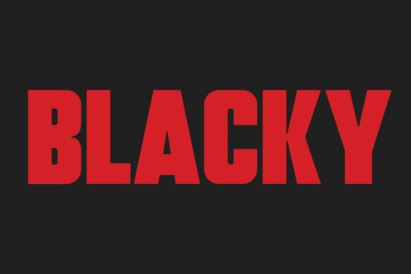 Blacky Font - Featured Image