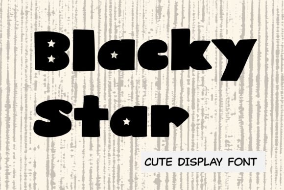 Blacky Star Font - Featured Image