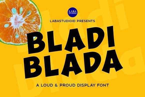 Bladiblada Font - Featured Image