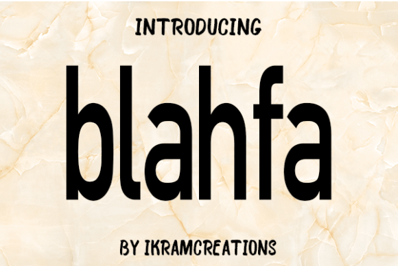 Blahfa Font - Featured Image