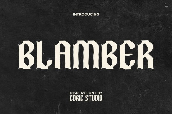 Blamber Font - Featured Image