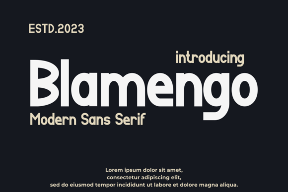 Blamengo Font - Featured Image