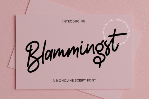 Blammingst Font - Featured Image