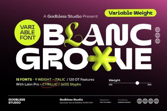 Blanc Groove Font - Featured Image