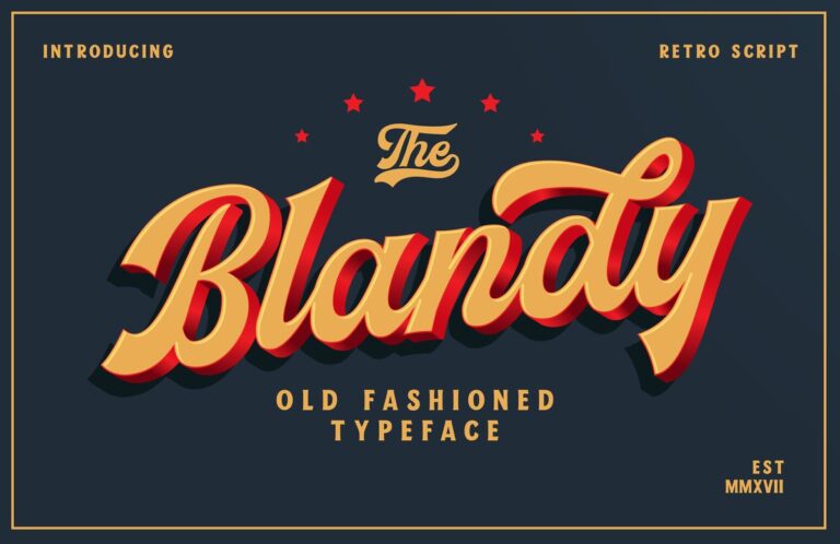 Blandy Font - Featured Image