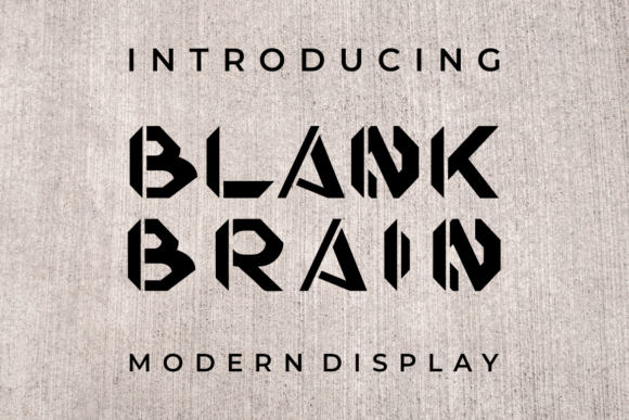 Blank Brain Font - Featured Image