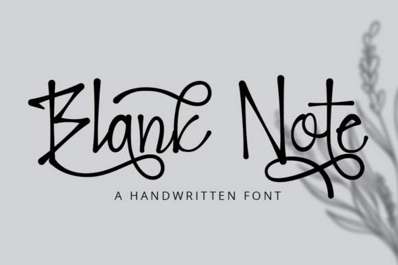Blank Note Font - Featured Image