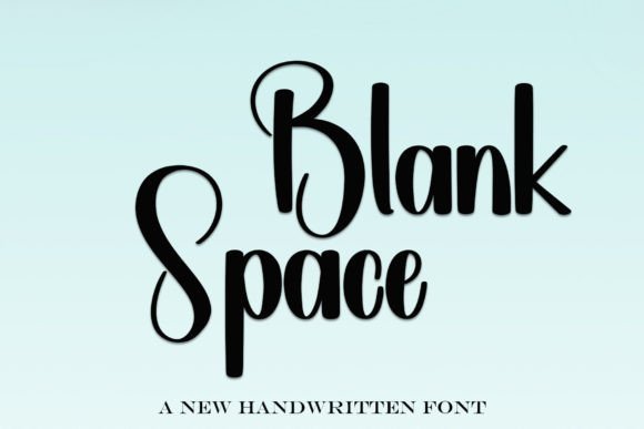 Blank Space Font - Featured Image