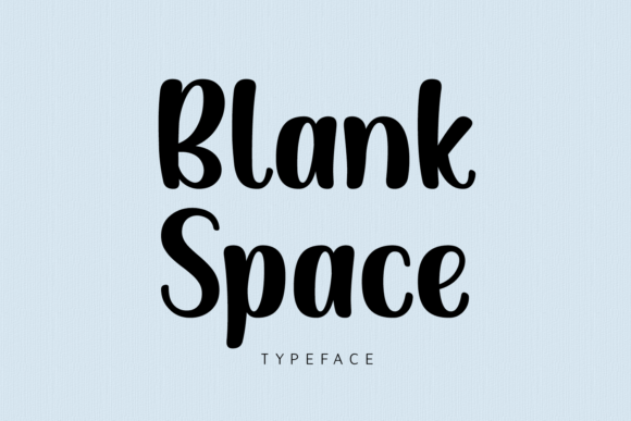 Blank Space Font - Featured Image