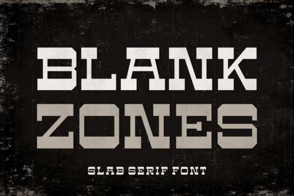 Blank Zones Font - Featured Image