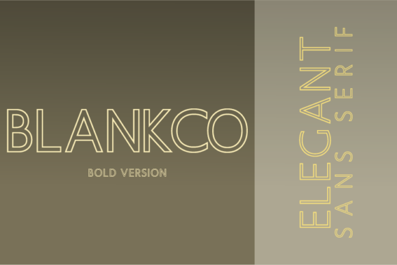 Blankco Outline Bold Font - Featured Image