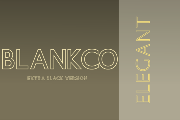 Blankco Outline Extra Black Font - Featured Image