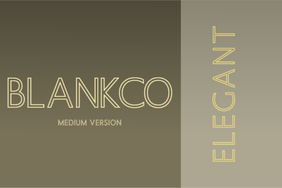 Blankco Outline Medium Font - Featured Image