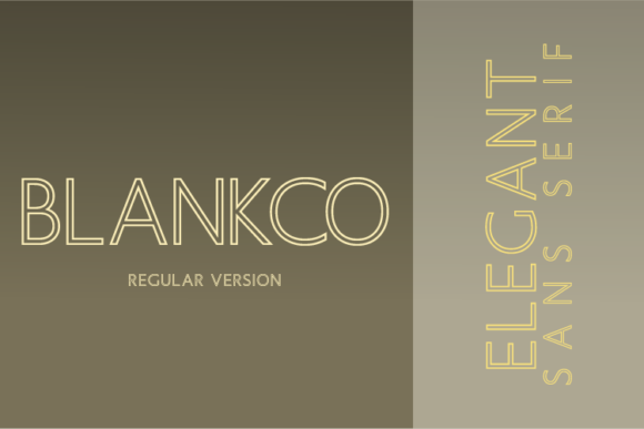 Blankco Outline Regular Font - Featured Image