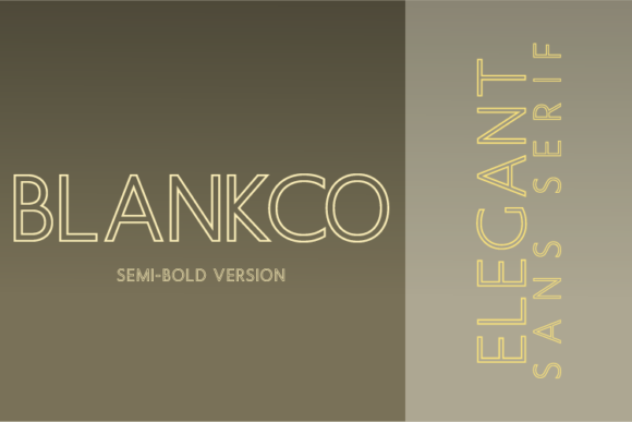 Blankco Outline Semi-Bold Font - Featured Image