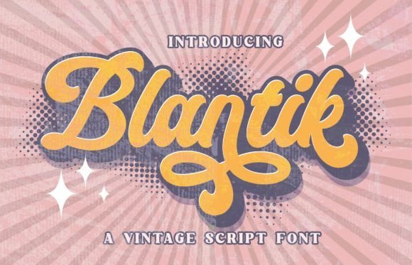 Blantik Font - Featured Image