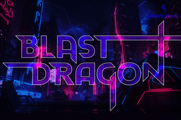 Blast Dragon Font - Featured Image