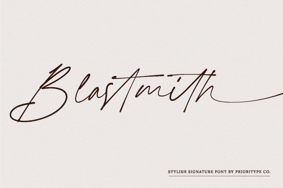 Blastmith Font - Featured Image