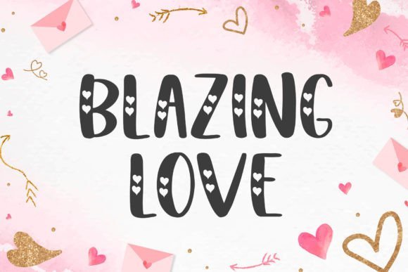 Blazing Love Font - Featured Image