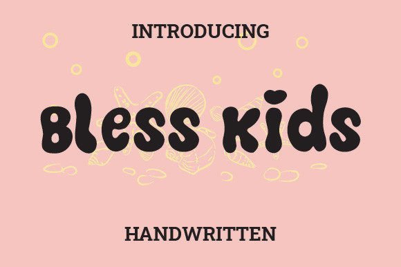 Bless Kids Font - Featured Image