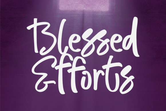 Blessed Efforts Font - Featured Image