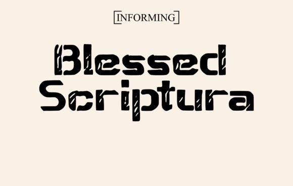 Blessed Scriptura Font - Featured Image