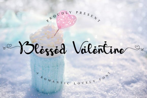 Blessed Valentine Font - Featured Image