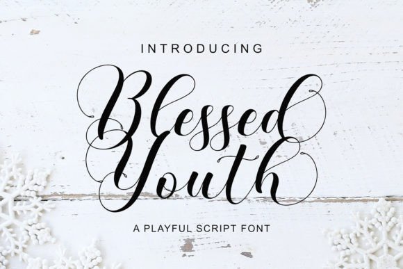Blessed Youth Font - Featured Image