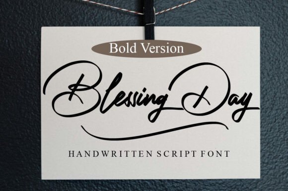 Blessing Day Font - Featured Image