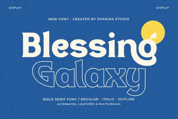 Blessing Galaxy Font - Featured Image