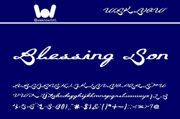 Blessing Son Font - Featured Image