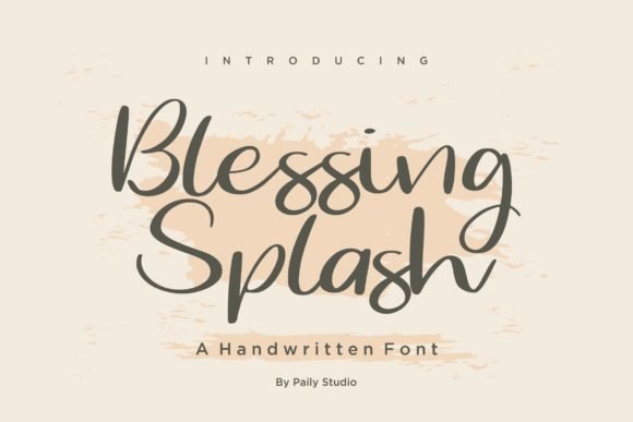Blessing Splash Font - Featured Image