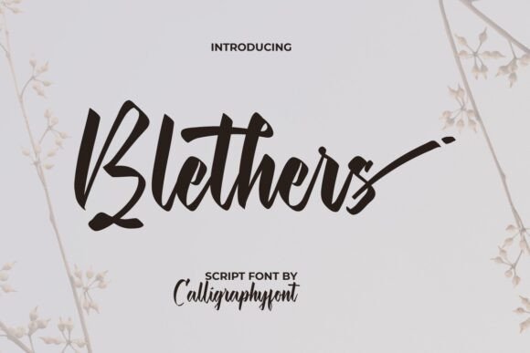 Blethers Font - Featured Image