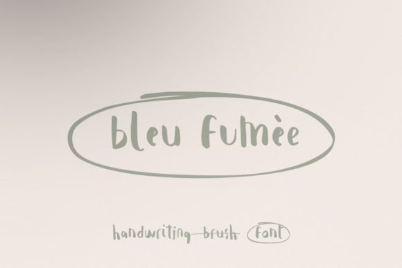 Bleu Fumèe Font - Featured Image