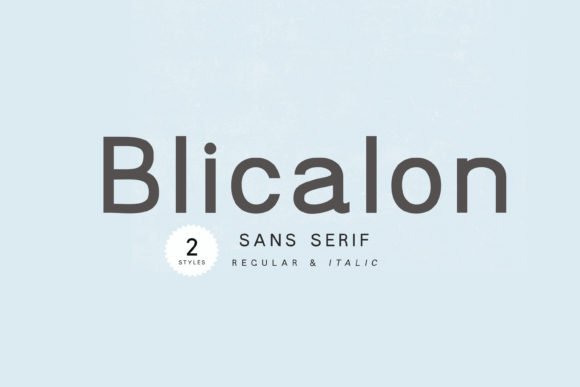 Blicalon Font - Featured Image