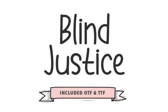 Blind Justice Font - Featured Image