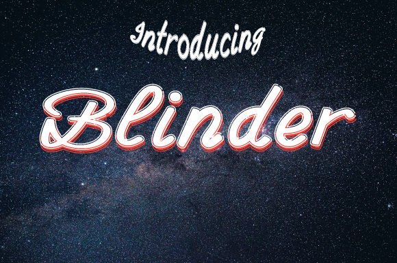 Blinder Font - Featured Image